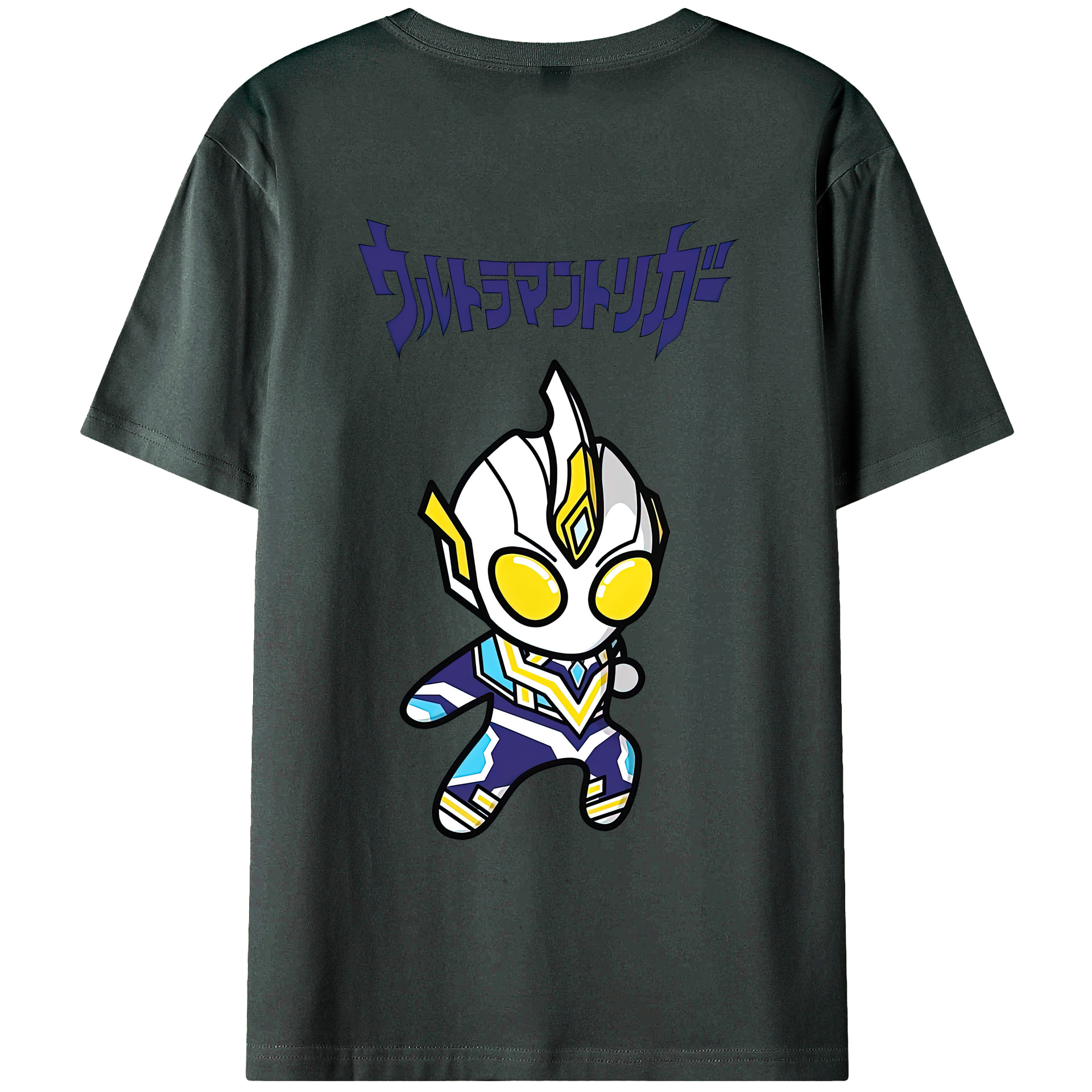 （画像用） ウルトラマン Ultraman 綿100％ メンズ半袖Tシャツ（バックプリント） 通気性